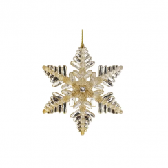 60 Pcs Hanging Acrylic Snowflake Car Ornament